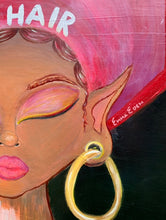 Load image into Gallery viewer, &quot;Stop Don&#39;t Touch My Hair&quot; Original Acrylic Painting